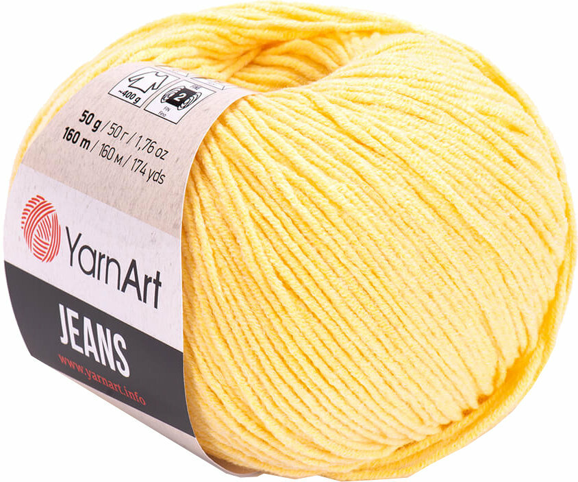 Pletací příze Yarn Art Jeans 88 Dark Yellow