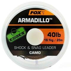 Angelschnur Fox Edges Armadillo Shock and Snag Leader Camo 20 m 40 lbs-18,1 kg Angelschnur