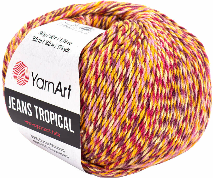 Плетива прежда Yarn Art Jeans Tropical 613 Multi Плетива прежда