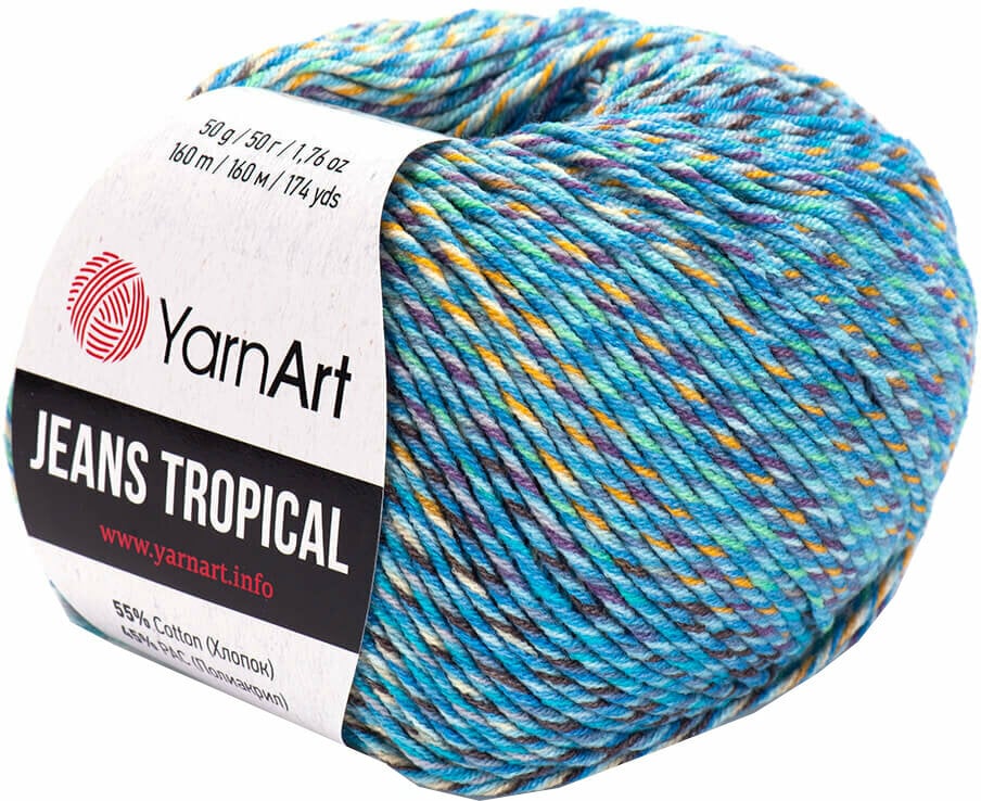 Fios para tricotar Yarn Art Jeans Tropical 614 Multi