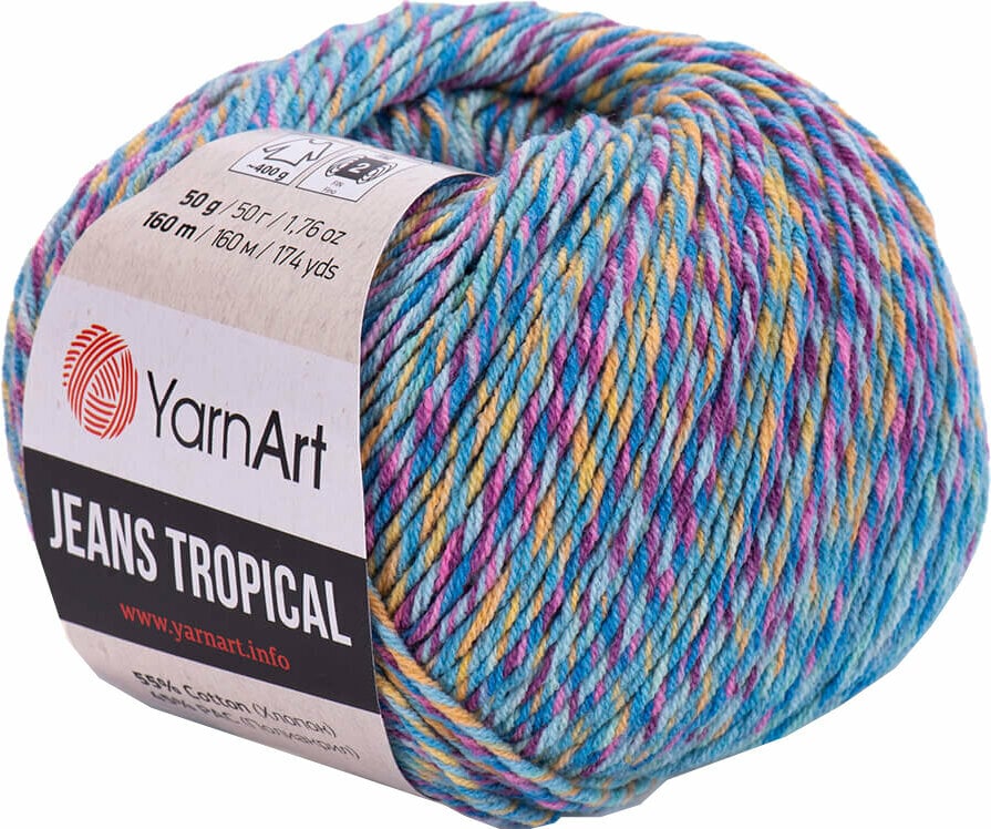 Fil à tricoter Yarn Art Jeans Tropical 618 Multi Fil à tricoter