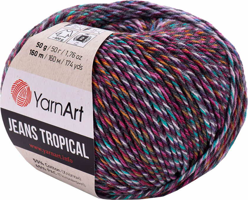 Νήμα Πλεξίματος Yarn Art Jeans Tropical 620 Multi