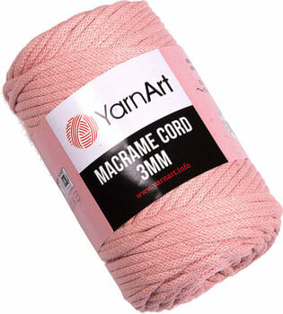 Cable Yarn Art Macrame Cord 3 mm 3 mm 767 Salmon Cable - 1