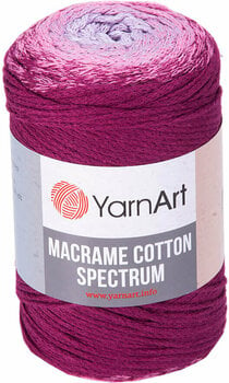 Cord Yarn Art Macrame Cotton Spectrum 225 m 1314 Violet Pink Cord - 1