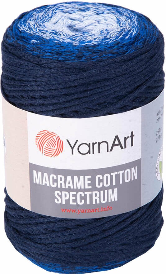 Cord Yarn Art Macrame Cotton Spectrum 1316 Navy Blue