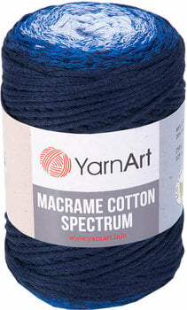Cord Yarn Art Macrame Cotton Spectrum 1316 Navy Blue - 1