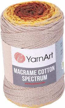 Cord Yarn Art Macrame Cotton Spectrum 1325 Beige Orange - 1