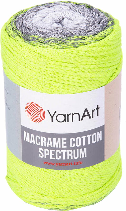 Naru Yarn Art Macrame Cotton Spectrum 1326 Neon Green Naru