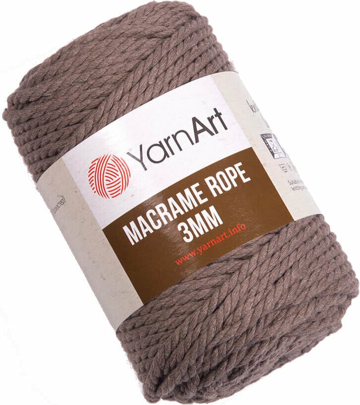 юта Yarn Art Macrame Rope 3 mm 3 mm 788 Taupe