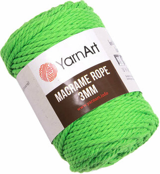 Cordão Yarn Art Macrame Rope 3 mm 3 mm 802 Neon Green - 1