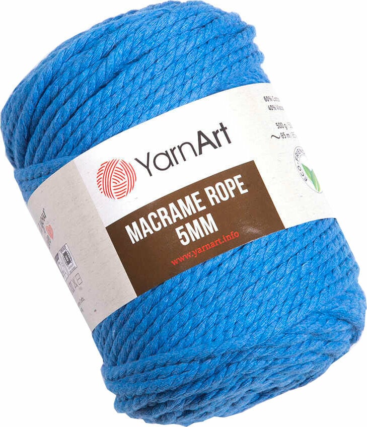 Sladd Yarn Art Macrame Rope 5 mm Sladd 5 mm 786 Dark Blue