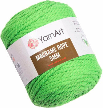 Cordon Yarn Art Macrame Rope 5 mm 5 mm 802 Neon Green Cordon - 1