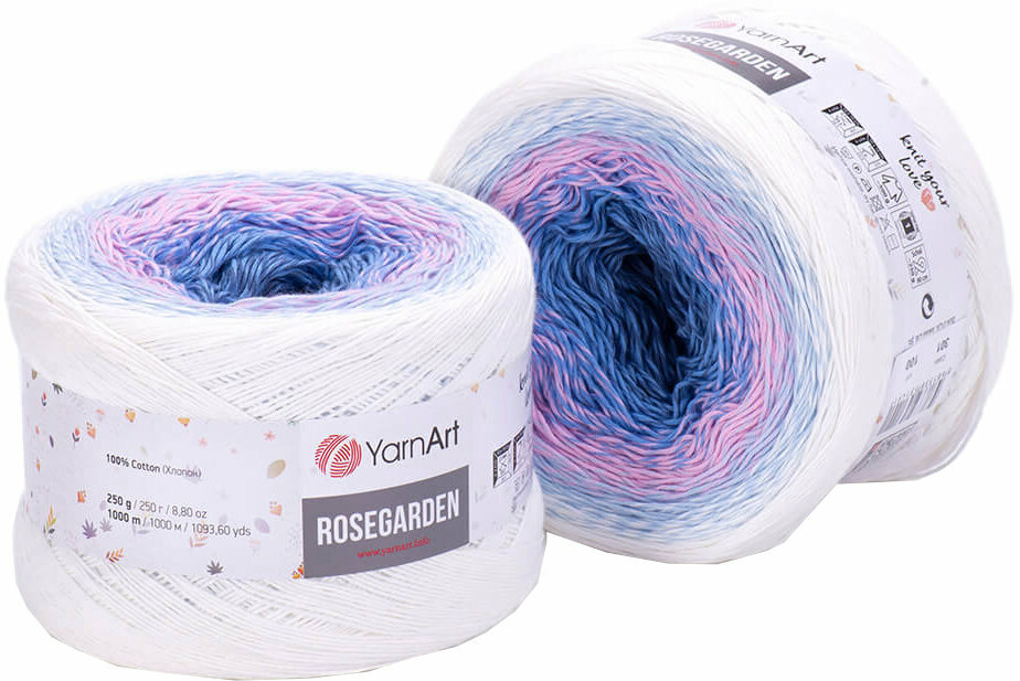 Fil à tricoter Yarn Art Rose Garden 301 Pink Blue