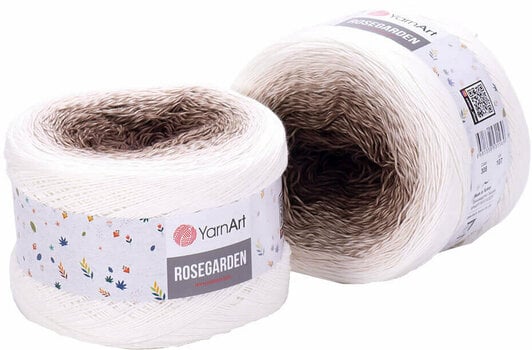 Fil à tricoter Yarn Art Rose Garden 308 Brown White - 1