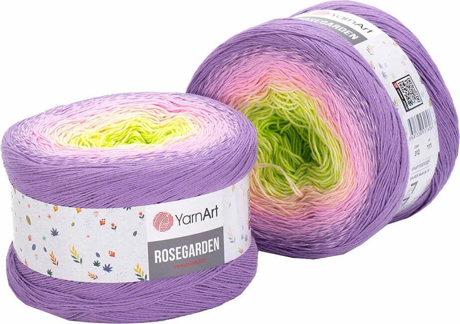 Fil à tricoter Yarn Art Rose Garden 312 Violet Green