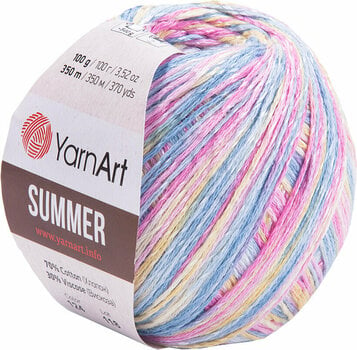 Strikkegarn Yarn Art Summer 124 Rainbow - 1