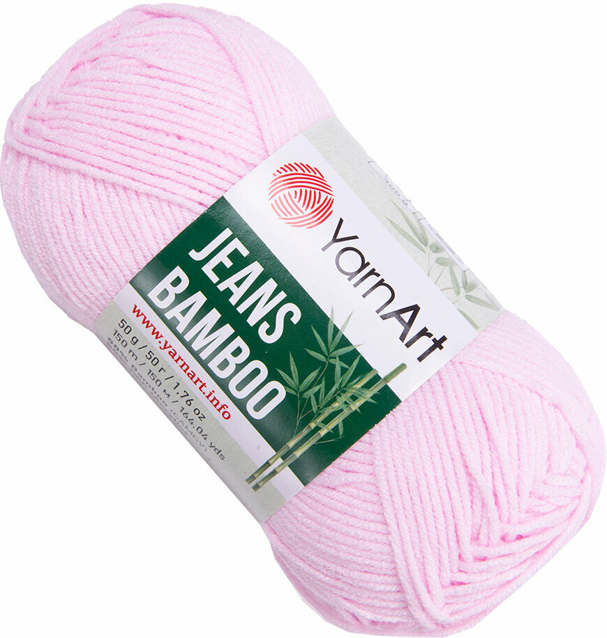 Knitting Yarn Yarn Art Jeans Bamboo 109 Light Pink Knitting Yarn