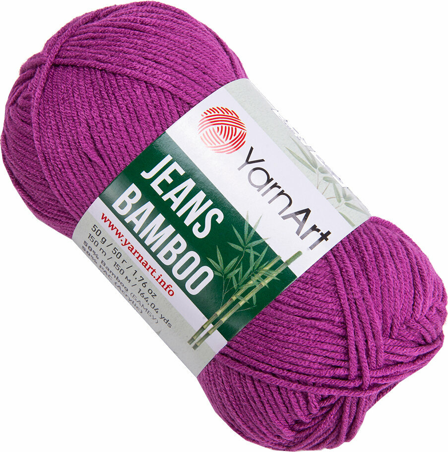 Knitting Yarn Yarn Art Jeans Bamboo Knitting Yarn 117 Dark Pink