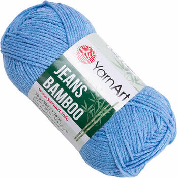 Pletací příze Yarn Art Jeans Bamboo 122 Blue Pletací příze - 1