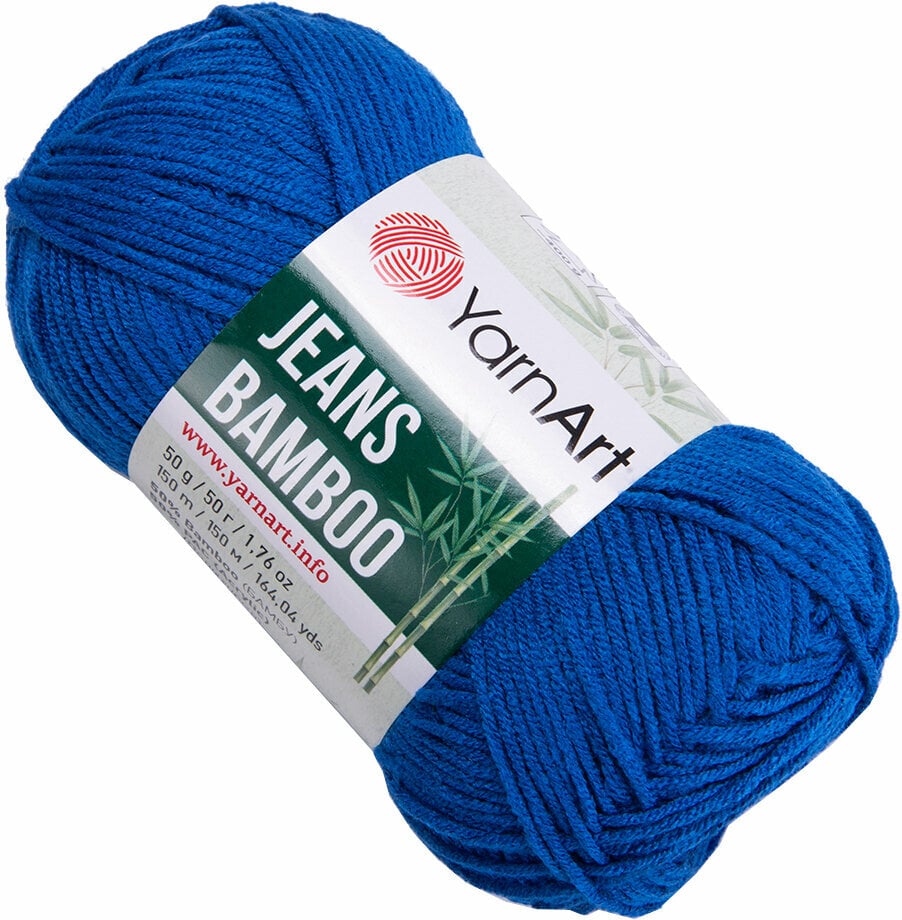 Przędza dziewiarska Yarn Art Jeans Bamboo 123 Saxe Blue Przędza dziewiarska