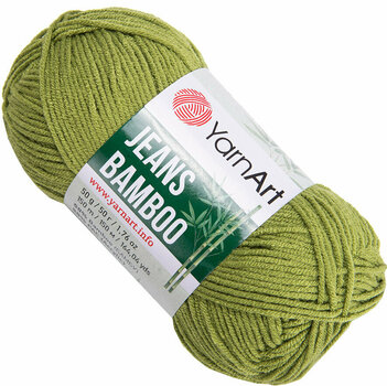 Knitting Yarn Yarn Art Jeans Bamboo 137 Green Knitting Yarn - 1