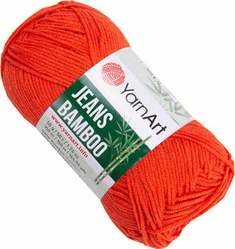 Pletací příze Yarn Art Jeans Bamboo 141 Reddish Orange Pletací příze - 1