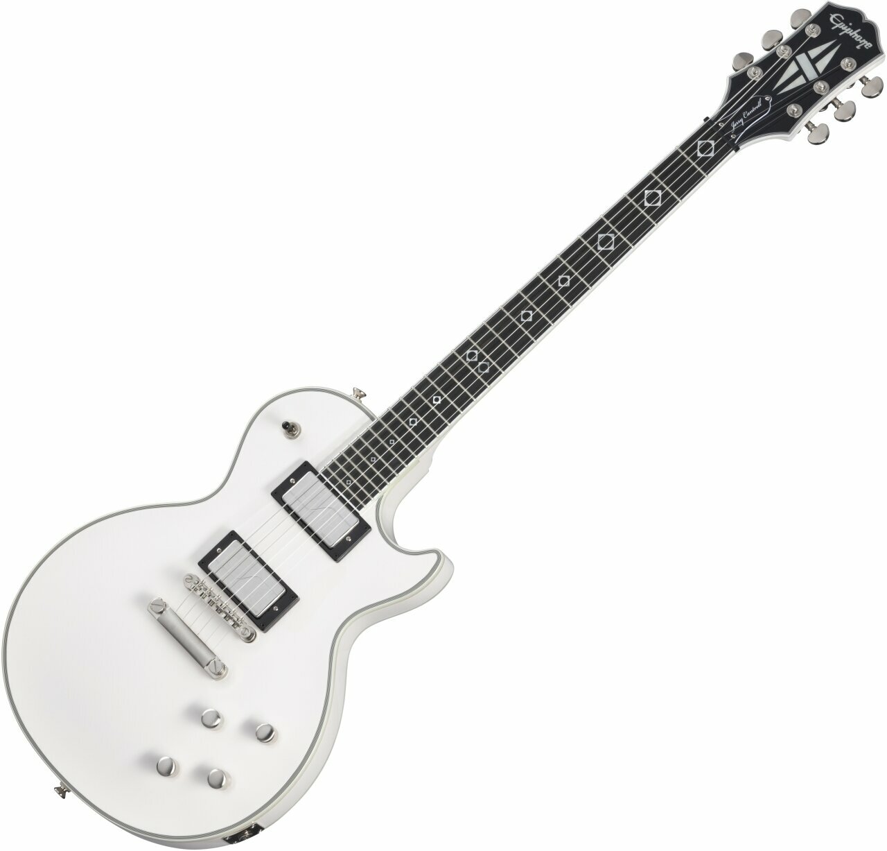 Elektromos gitár Epiphone Jerry Cantrell Prophecy Les Paul Custom Bone White