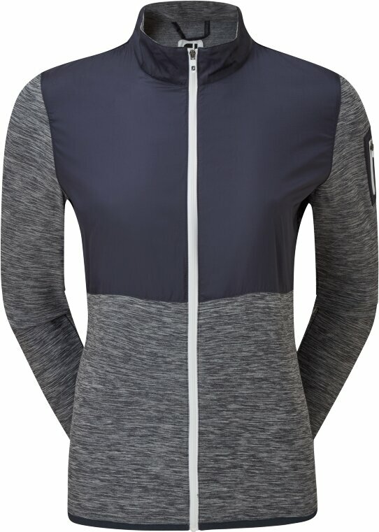 Pulover s kapuco/Pulover Footjoy Full-Zip Space Dye Navy XS