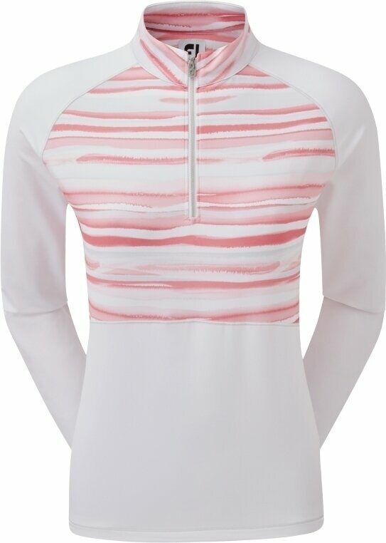 Moletom/Suéter Footjoy Half-Zip Jersey Watercolour White M Camisola