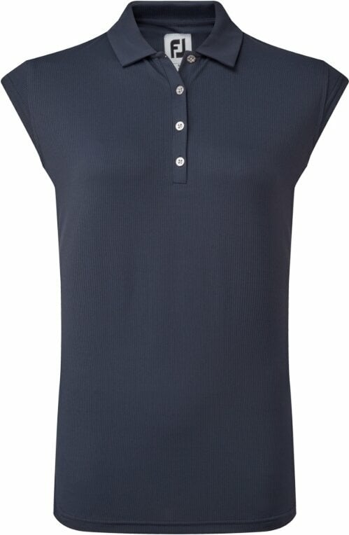 Polo Shirt Footjoy Cap Sleeve Rib Knit Navy XS