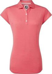 Polo košile Footjoy Tonal Stripe Lisle Bright Coral