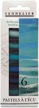 Soft Pastel Sennelier N132288.02 Set of Soft Pastels Emerald Sea 6 pcs - 1
