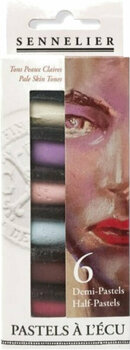 Suchý pastel Sennelier N132288.06 Sada suchých pastelů Light Body Shades 6 ks - 1