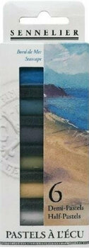 Pastel sec Sennelier N132288.09 Coffret de pastels secs Seascape 6 pièces - 1