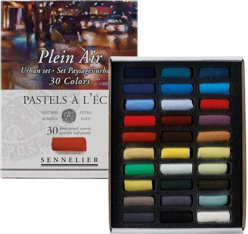Pastel uscat Sennelier N132286 Set de pasteluri uscate Urban 30 buc