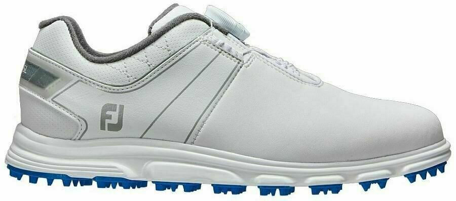 Junior buty golfowe Footjoy Pro SL BOA White/Grey 36,5
