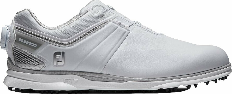 Голф обувки > Мъжки голф обувки Footjoy Pro SL Carbon BOA White/Silver 40,5
