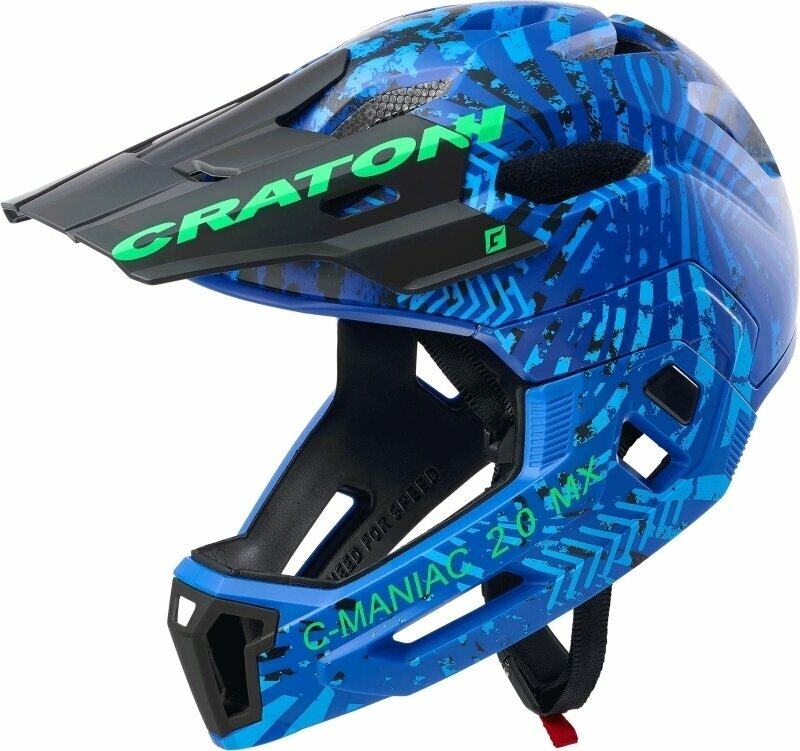 Cykelhjelm Cratoni C-Maniac 2.0 MX Blue/Green Matt L/XL Cykelhjelm