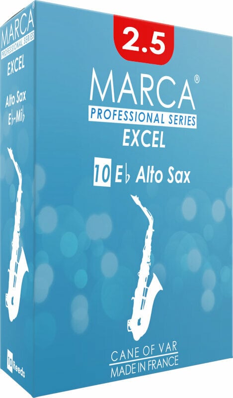 Altsaxofon reed Marca Excel - Eb Alto Saxophone #2.5 Altsaxofon reed