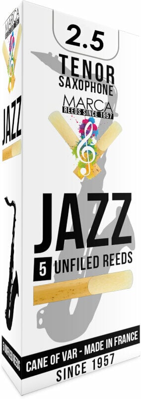 Tenor Saxophone Reed Marca Jazz Unfiled - Bb Tenor Saxophone #2.5 Tenor Saxophone Reed