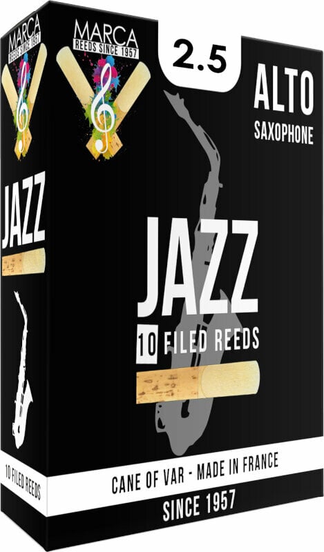 Тръстикова пластинка за алт саксофон Marca Jazz Filed - Eb Alto Saxophone #2.5 Тръстикова пластинка за алт саксофон
