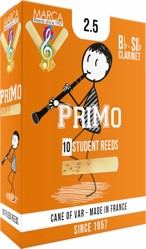 Clarinet Reed Marca Primo - Bb Clarinet #2.5 Clarinet Reed