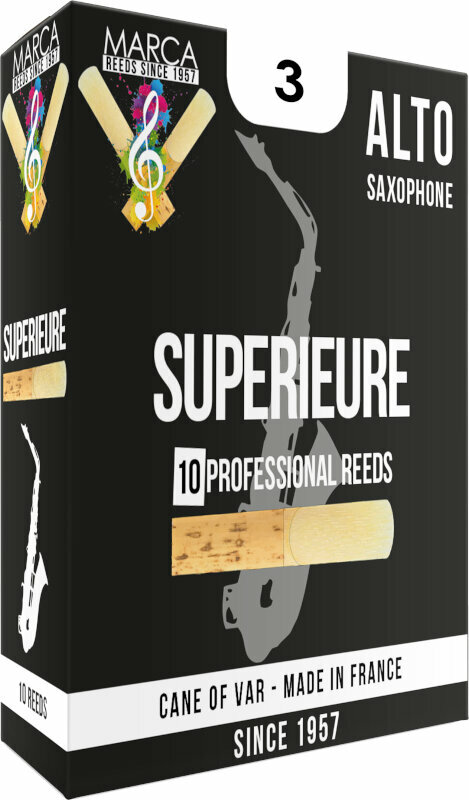 Тръстикова пластинка за алт саксофон Marca Superieure - Eb Alto Saxophone #3.0 Тръстикова пластинка за алт саксофон