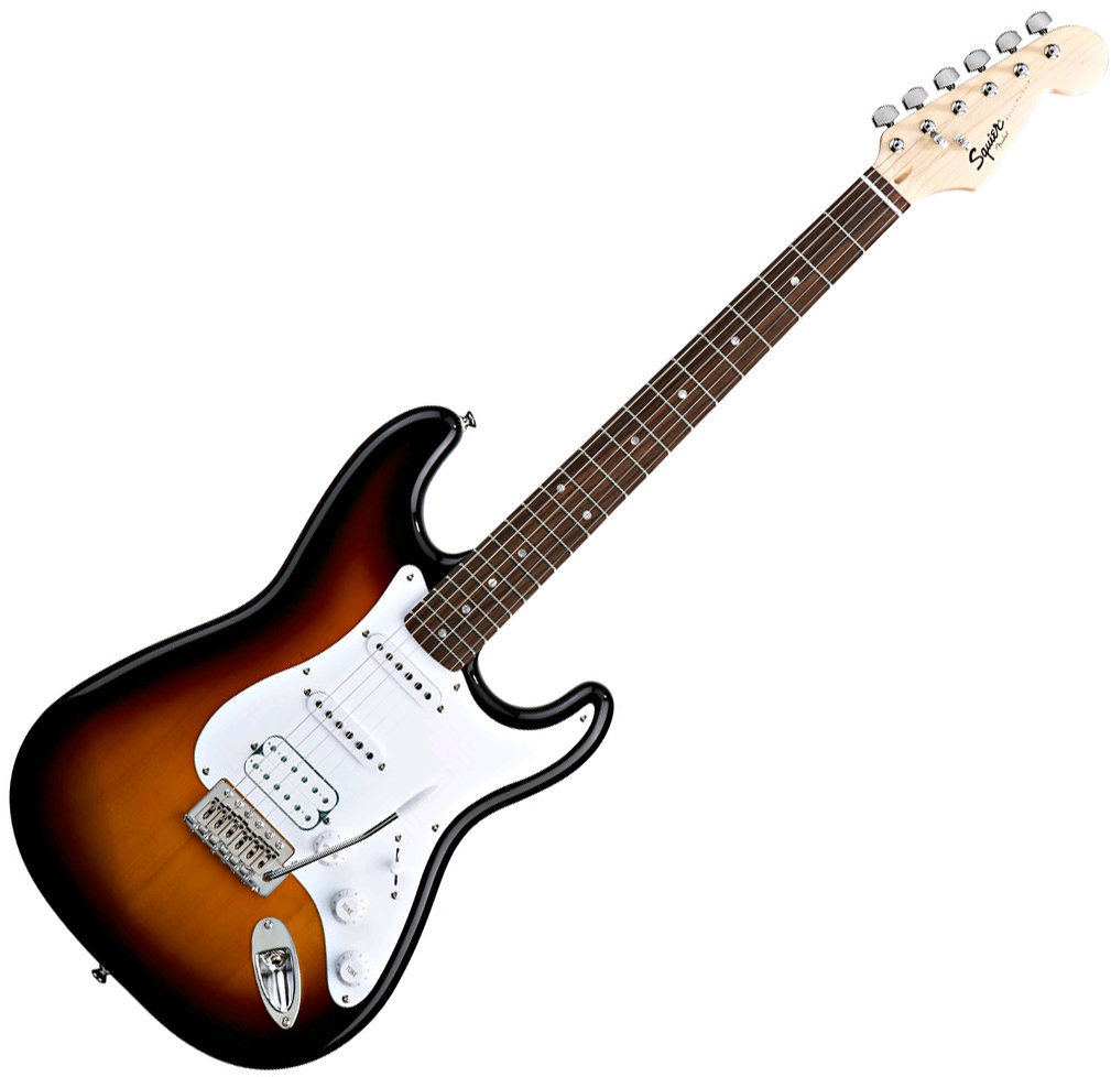Electric guitar Fender Squier Bullet Stratocaster Tremolo HSS RW Brown Sunburst