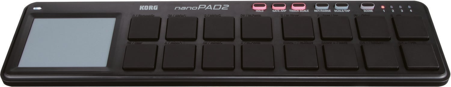 MIDI kontroler, MIDI ovladač Korg nanoPAD2 BK