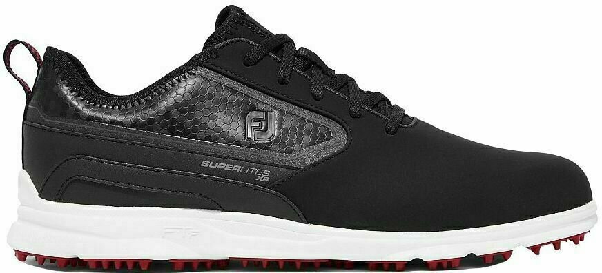 Moški čevlji za golf Footjoy Superlites XP Black/White/Red 44,5