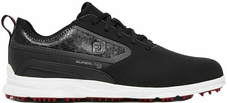 Chaussures de golf pour hommes Footjoy Superlites XP Black/White/Red 40,5