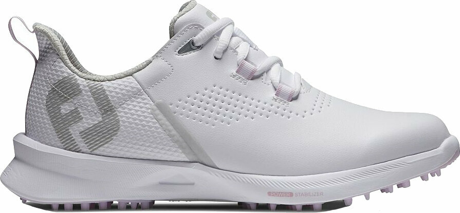 Női golfcipők Footjoy Fuel White/White/Pink 36,5