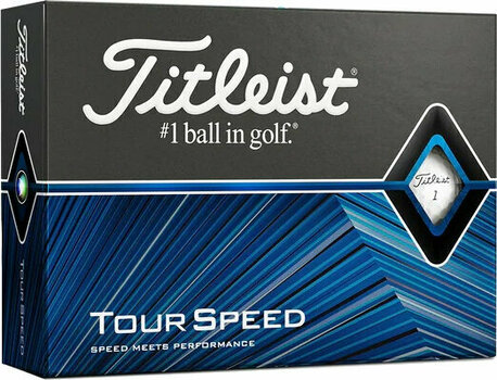 Нова топка за голф Titleist Tour Speed 2022 White - 1