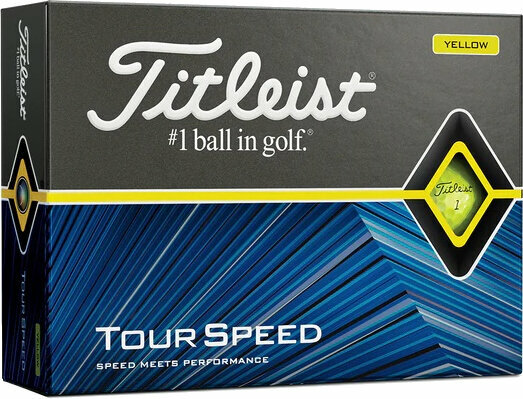 Нова топка за голф Titleist Tour Speed 2022 Yellow